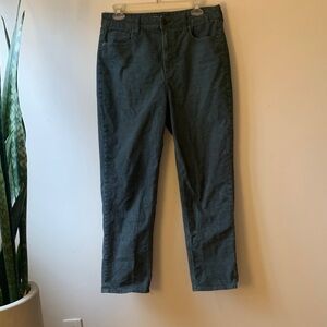 American Eagle Outfitters Women's Mom Straight jean in dark teal